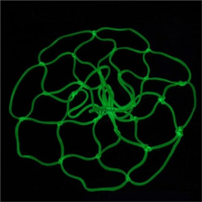 Mini Basketball Net Replacement 5Pcs Glowing Basketball Hoop Rims Net 12 Rings Standard Size Glowing Basketball Net Sun Powered Sports - color: 1276-S-W