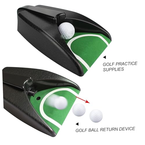 1Pc Automatic Golf Ball Returner Gravity Induction System for Efficient Putting Practice Durable Construction Golf Training Aid for Home Indoor Use