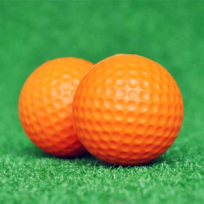 10Pcs Long Lasting Limited Flight Practice Golf Ball for Backyard Realistic Feel PU Practice Foams Flight Training - color: A
