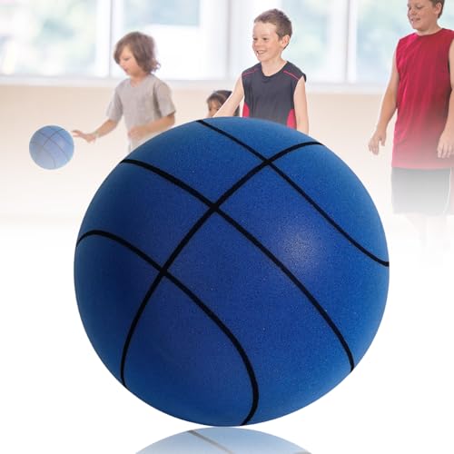 Silent Basketball, 2026 New Quiet Basketball, No Noise Basketballs Dribbling Indoor Training, Grip Quiet Balls for Youth Various Indoor Activities - color: Blue, size: 5