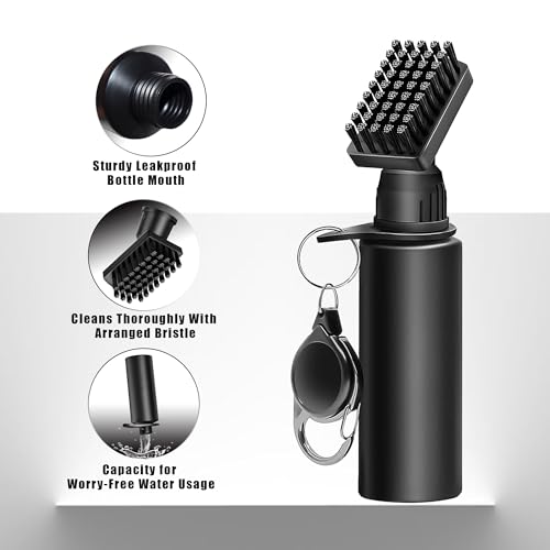 3 Pack Golf Towel with Golf Club Brush Cleaner Set with Water Bottle –Golf Accessories Gift Set for Men & Women, Cleaning Kit for Clubs & Balls Cleaning Brush Tools Gifts for Golfers