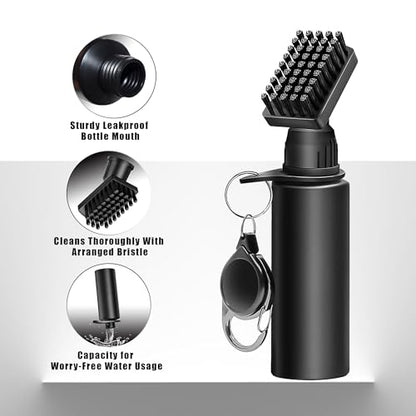 3 Pack Golf Towel with Golf Club Brush Cleaner Set with Water Bottle –Golf Accessories Gift Set for Men & Women, Cleaning Kit for Clubs & Balls Cleaning Brush Tools Gifts for Golfers