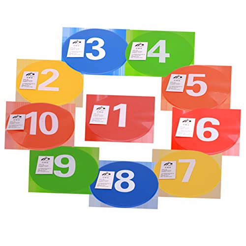 10Pcs Soccer Training Spot Markers Durable Football Roadblock Plates for Agility Drills and Games Non Slip