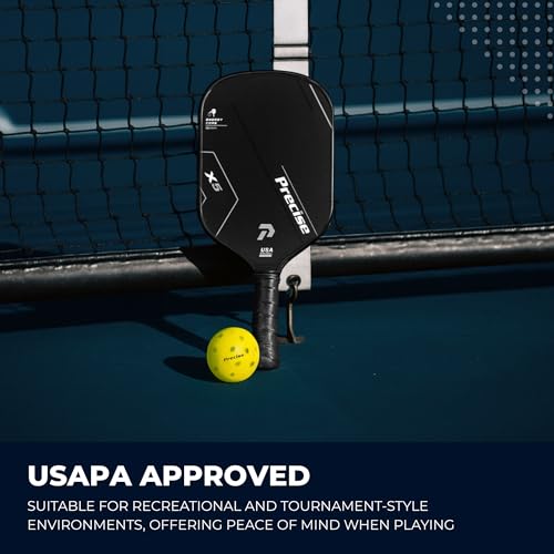 PRECISE Pickleball Balls – Outdoor A 40 Model with 40 Holes – USAPA Approved – Durable Flight Design - color: Yellow, size: 12 Balls