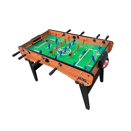 KICK Phoenix 55" Folding Foosball Table – Compact Indoor Game Table - color: Brown