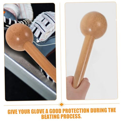 Luxshiny 2Pcs Softball Baseball Glove Mallet Portable Hammer for Glove Shaping Softening Training Tool for Comfortable Fit and Protection