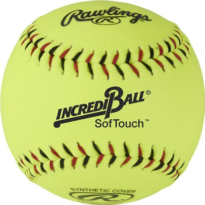 Rawlings | Incredi-Ball Softstitch Softballs | 11" & 12" Options | Cloth & Synthetic Leather Cover Options | 12 Count - style: 11"