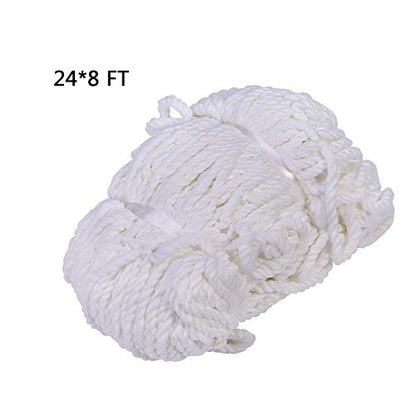 Tbest Multi-Size Soccer Net Sports Replacement Football Soccer Goal Post Net - size: 24X8FT
