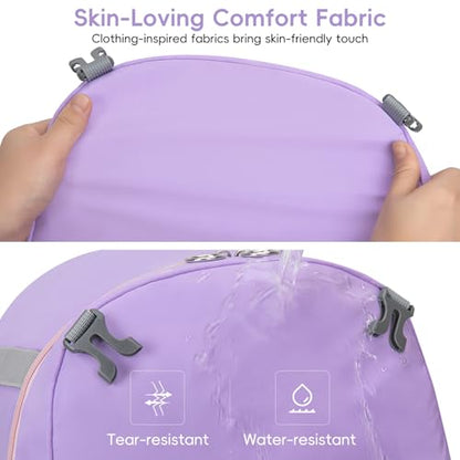KAVIGOR 2026 Youth Baseball & Softball Bag | Ultra-Light Tball Backpack with Shoe Compartment & Helmet Holder | Skin-Soft Fabric - color: Berry Purple