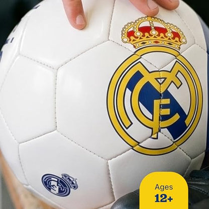 Maccabi Art Official Real Madrid Soccer Ball, Size 5 Football, Authentic Club Logo, Premium Fan Collectible for Training, Play & Display