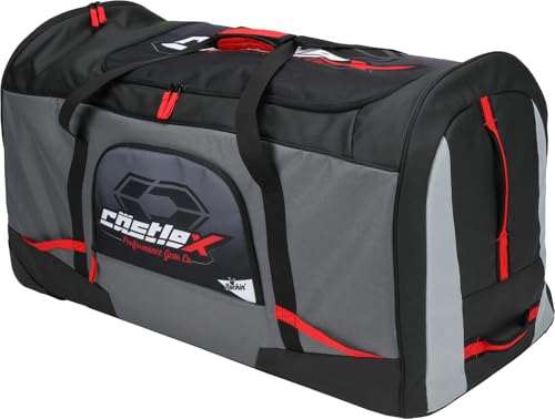 Castle X Rockin' Roller Gear Bag, Black/Silver - color: Black/Silver