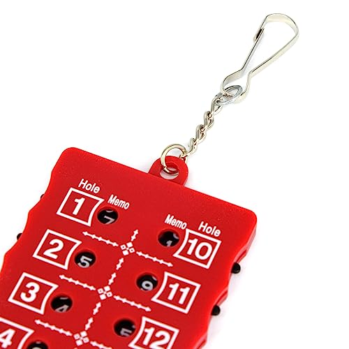 Leyal 2PCS 18 Holes Golf Score Card and Stroke Counter Accessories