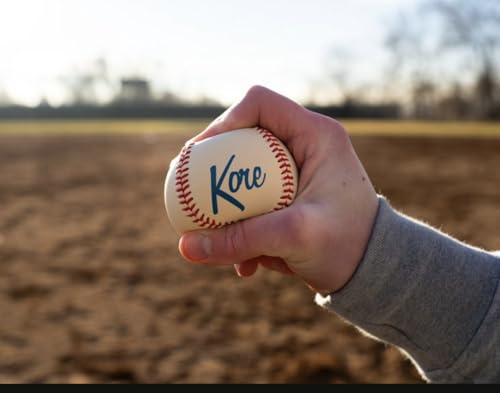 Kore Soft Baseball – Hand-Stitched Real Feel Foam Baseballs | Safe Indoor & Outdoor Practice Ball for Backyard Play - size: Pack Of 1