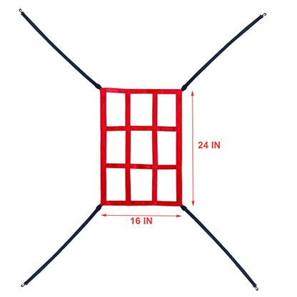 Strike Zone Target for Baseball Softball net, Throwing Pitching Hitting Batting Catching Practice Target, Pitcher Accuracy Training Aids