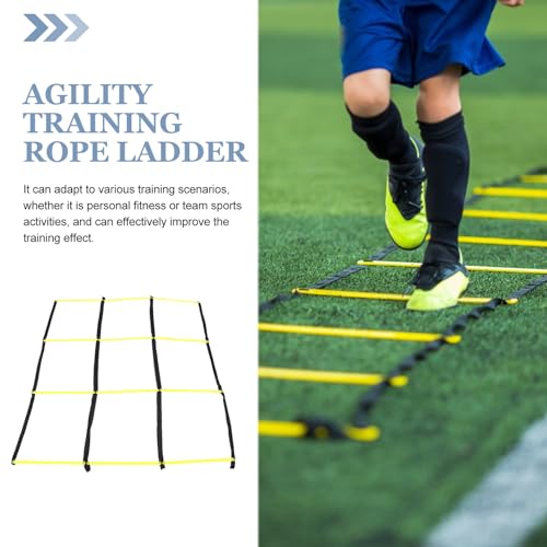 DOITOOL Nine-Square Agility Ladder for Soccer Training, Foldable Soft Speed and Footwork Ladder, Football Agility Training Tool for Athletic Conditioning and Coordination