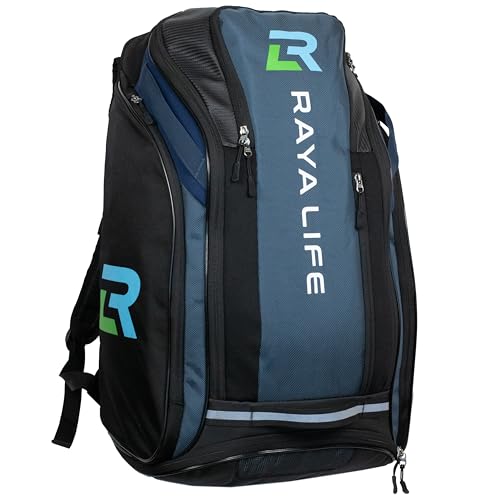Pickleball Bag - Water Proof Pickleball Backpack, Ample storage for Paddles and Gear, Fence Hook, Shoe Compartment - color: Navy/Black