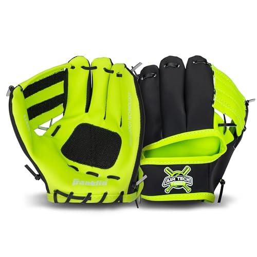 Franklin Sports Toy Baseball Glove - color: Black/Yellow