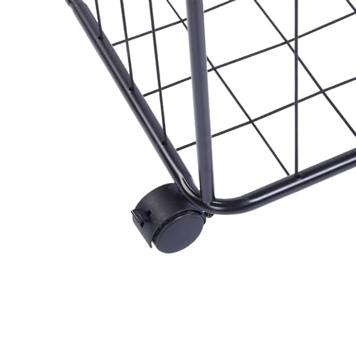 Garage Ball Storage Rack, Vertical Basketball Holder with Wheels, Rolling Ball Storage Cart Garage Sports Equipment Organizer for Footbal Volleyball Soccer Gym