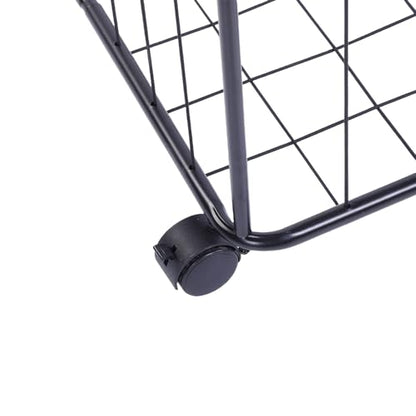 Garage Ball Storage Rack, Vertical Basketball Holder with Wheels, Rolling Ball Storage Cart Garage Sports Equipment Organizer for Footbal Volleyball Soccer Gym
