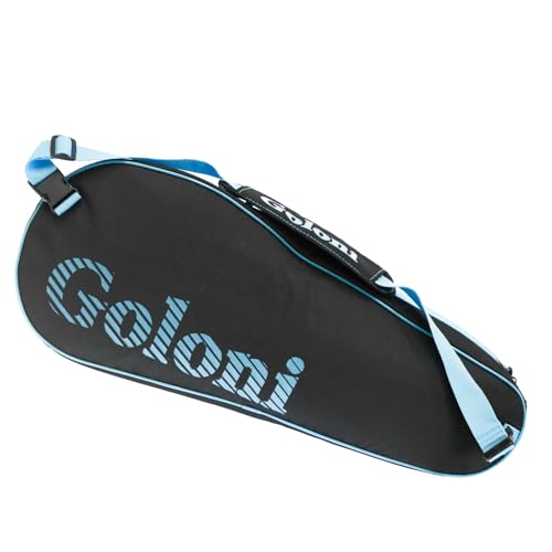 Goloni | 3 Racquet Tennis Bag, for Professional or Beginner Tennis Players, Rackets Cover Bag with Protective Pad & Lightweight | Unisex Design for Men, Women, Youth and Adults - color: sky blue