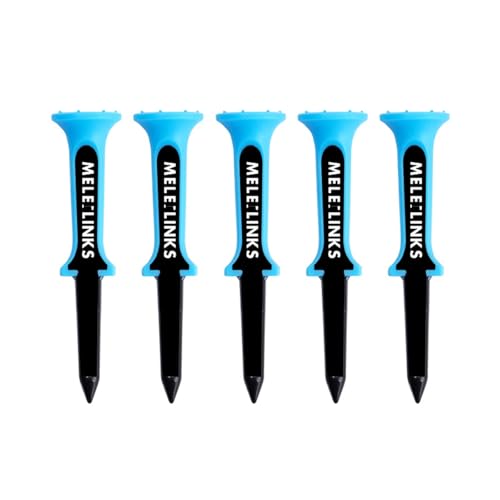 Golf Tees - Trajectory Correcting Tool - Portable 3.15 Inch Tall Golf Tees for Turf Mat Putting Green Beginner Lessons Course Driving Range Travel Backyard Tournament