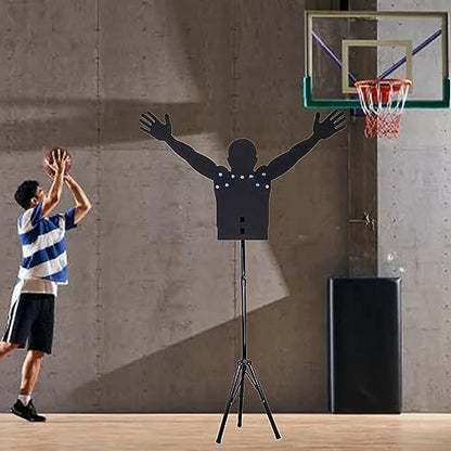 LXLZYXSF Basketball Shooting Trainer Free Standing Defender Mannequin, Adjustable Arms & Height Dummy, Portable Dribbling Practice Aid, Gifts for Husband/Son (Size : 157-232cm(61.8-91.3 inch)) - size: 157-232cm(61.8-91.3 inch)