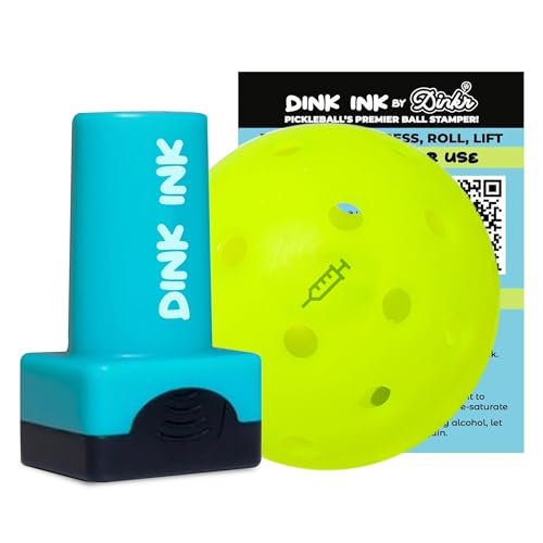 Dink Ink Pickleball Stamper – Fun Way to Mark Your Pickleballs | Great Gift for Pickleball Lovers | Easy to Use | No Mess | Long-Lasting Ink | Perfect Stocking Stuffer for The Holiday - color: Nice Shot