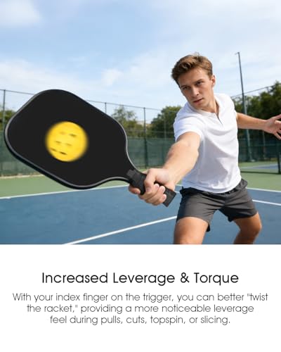 JISHAHS Grip Insert for Pickleball Paddle Handle, Ergonomic Finger Rest for Better Control & Consistent Grip, Fits Most Standard Pickleball Paddles, Pickleball Paddle Grip