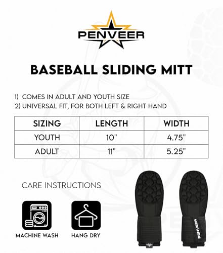 Baseball Sliding Mitt Youth & Adult, Sliding Glove for Baseball, Softball Sliding Guard, Left and Right Hands - color: Black Camo, size: Adult