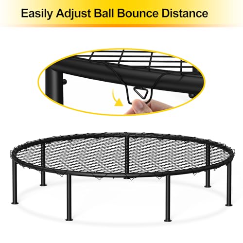 Roundnet Game Set Beach Ball Games with 3 Balls Carrying Bag PE Net Outdoor Indoor Playing Roundnet Game for Beach Lawn Backyard Park Outdoor Games for Adults and Family (Air Pump not Included)