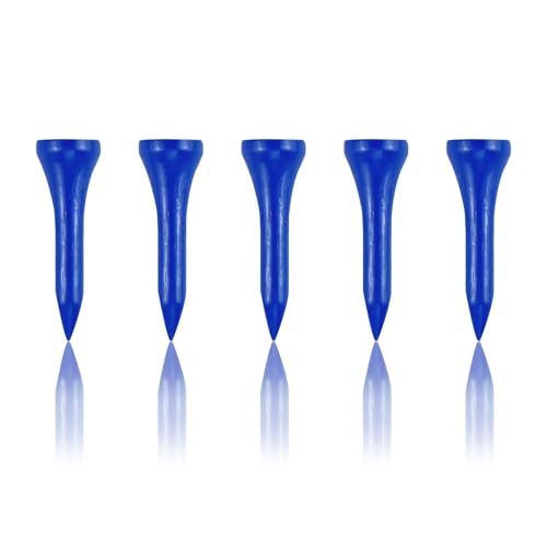 Wooden Golf Tees 3-1/4", 2-3/4", 1-1/2" Available,100 Count (Natural Color, White, Black, Blue, Red, Pink) - color: Blue, size: 1 1/2 inch