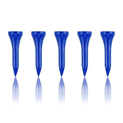 Wooden Golf Tees 3-1/4", 2-3/4", 1-1/2" Available,100 Count (Natural Color, White, Black, Blue, Red, Pink) - color: Blue, size: 1 1/2 inch