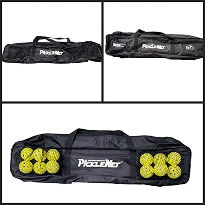 Picklenet - Portable Pickleball Net Official Size | Bag Included | Easy and Fast Assembly | Indoor & Outdoor Use | Heavy Duty Powder-Coated Steel | No-Twist Guarantee | Patented Design | 1 Yr Warranty