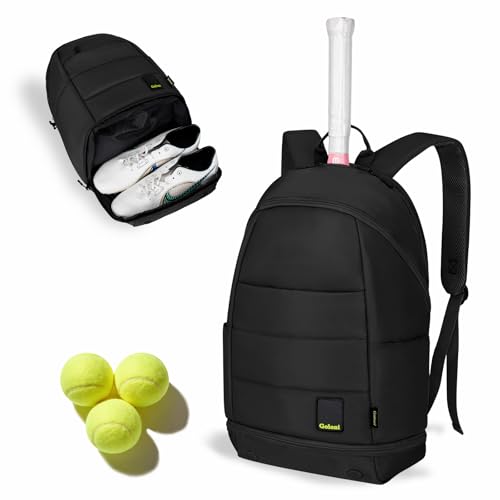 Goloni Tennis Backpack - Professional Tennis Bag for Men & Women - color: Black