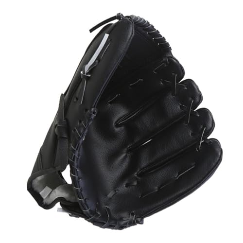 POPETPOP PU Thickened Baseball Glove for Infielder Training Mitt Shock-Absorbing Breathable Anti-Slip Flexible Sports Glove for Youth Beginners