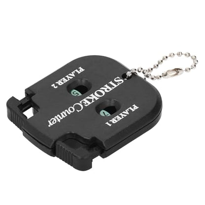 HURRISE 2pcs Portable Score Counter - Stroke Shot Score Counter with Key Chain, ABS Material for Easy Carrying, Ideal for and Other Games