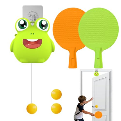 Mini Table Tennis – Foldable Adjustable Paddle, Interactive Game Set | Indoor Outdoor Door Play, Kids Practice Training Brain Mind Club School Activity, Home Recreation Sport Supplies