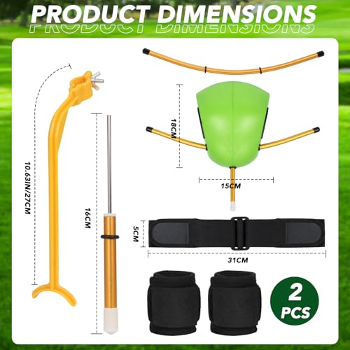 Golf Training Aids 5-Piece Complete Swing Trainer Set - Includes The Connector Ball, Wrist Hinge, Arm Band & 2 Wristbands - Fix Chicken Wing & Improve Consistency - Gift for Beginner Men Women