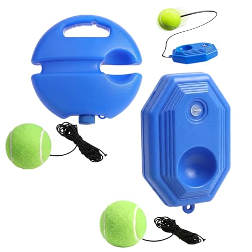 Tennis Ball Training Baseboard, 2026 New Tennis Trainer with Weighted Base, Tennis Solo Practice Kit for Backyard, Portable Tennis Rebounder for Home Use, Tennis Ball Practice Trainer for Adult - color: A+B