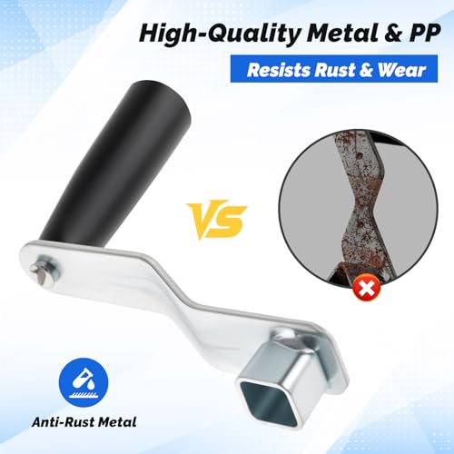 Vaveren Tensioner Handle Accessory Replacement, Easy Installation Tensioning Device Handle Hand Crank for Volleyball Pole Driveway