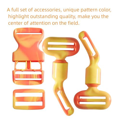 Flag Football Belts, Flag Football Kit for Children/Teenagers/Adults - color: Nacarat