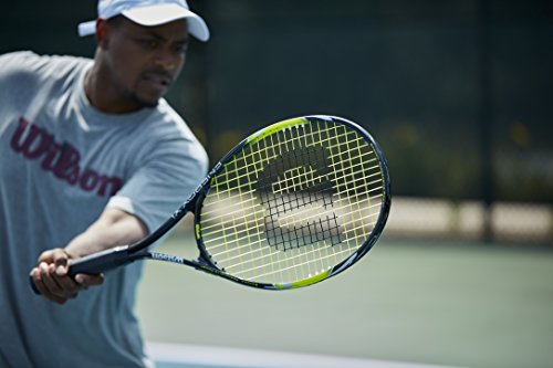 Wilson Energy XL Adult Recreational Tennis Racket - Grip Size 3 - 4 3/8", Yellow/Black