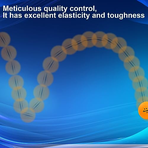 Guirnd 20 Pack Ping Pong Balls, 3 Star Table Tennis Balls, 40+ Pong Ball Competition and Recreational Play, Abs Ping Pong Ball, Games, DIY - color: Yellow