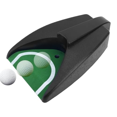Golf Ball Return Putting Unit, Automatic Golf Ball Returner Putting Return Machine Battery-Powered (Not Included) for Indoor Outdoor Home Office Yard Practice