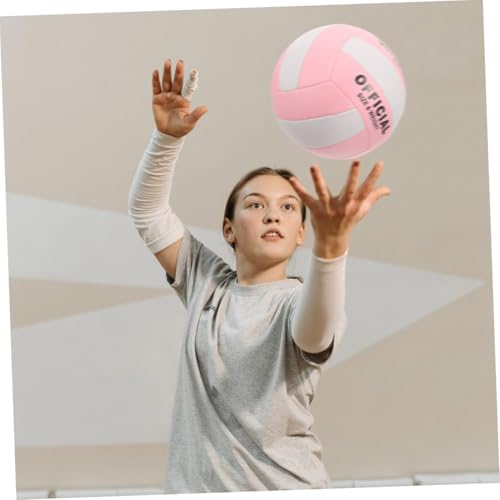 Luxshiny Soft Indoor Volleyball Standard Inflatable Sports Ball Training Beach Ball for Entrance Examination and Indoor Matches with Elasticity and Control
