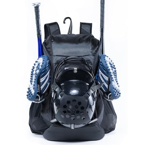 | Baseball Bag Softball Bat Bag, Double-layer Baseball Backpack Adult with Gear Klip To Hold Baseball Glove, Baseball Essential Gear, Youth Baseball Bag for Boys, Girls, Baseball Accessories - color: Black, size: Style A