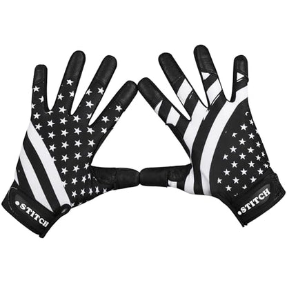 USA Flag Baseball Batting Gloves & Softball Glove American Flag Batting Gloves Youth Kids Baseball Batting Glove Youth Men Adult & Unisex - color: Black Stars & Strips, size: Youth Small