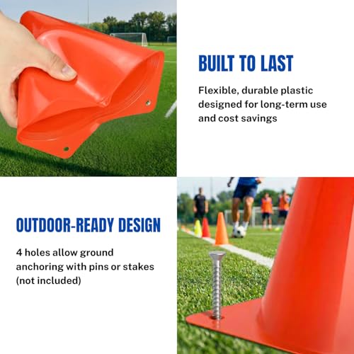 GSi 7" Marker Cones – Sports Training & Field Practice Cones