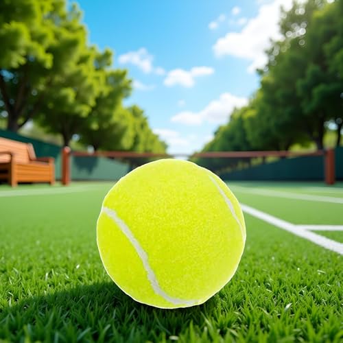 1Pc Green Tennis Elastic Low Level for Adults or Kids Beginners,Pressure Free for Self Tennis Practice,Large Volume Training Tool Outdoor Youth Junior Practice Professional Ball,Small