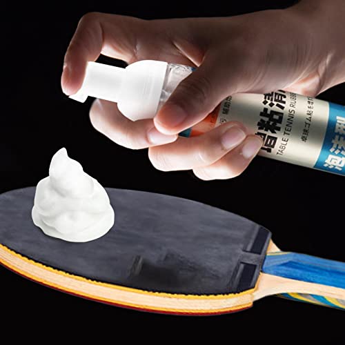 Naysku 100ml Table Tennis Rubber Cleaner, Table Tennis Racket Cleaner Kit, PingPong Paddle Cleaner with Sponge, Table Tennis Paddle Cleaner PingPong Racket Care Kit